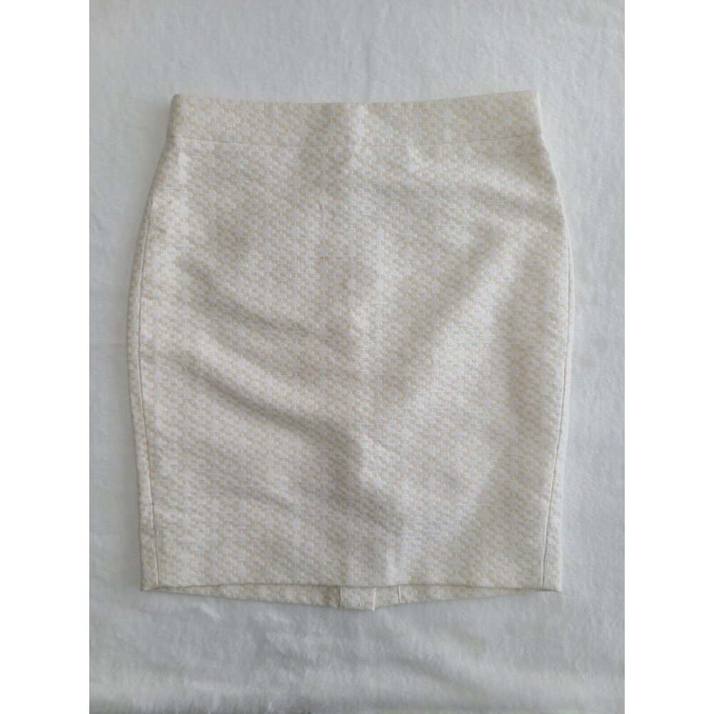 J Crew Womens Skirt Pencil Ivory Size 00 Petite
